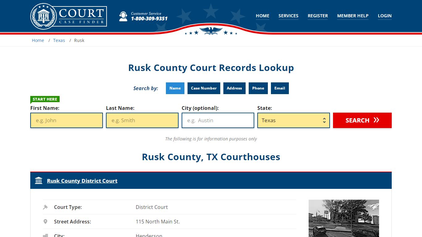 Rusk County Court Records | TX Case Lookup
